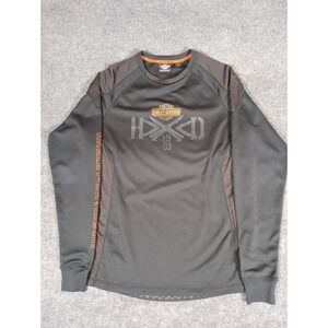 Harley-Davidson Men's Performance Pullover Graphic Logo Black Long Sleeve Large